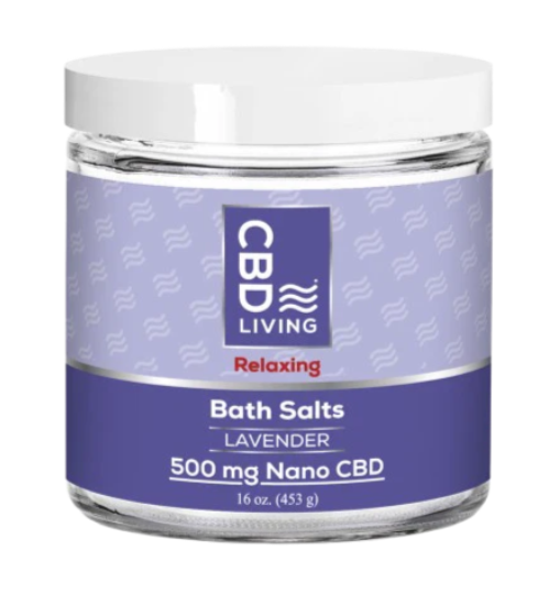 Photograph of product: CBD LIVING | CBD | Bath Salts | Lavender