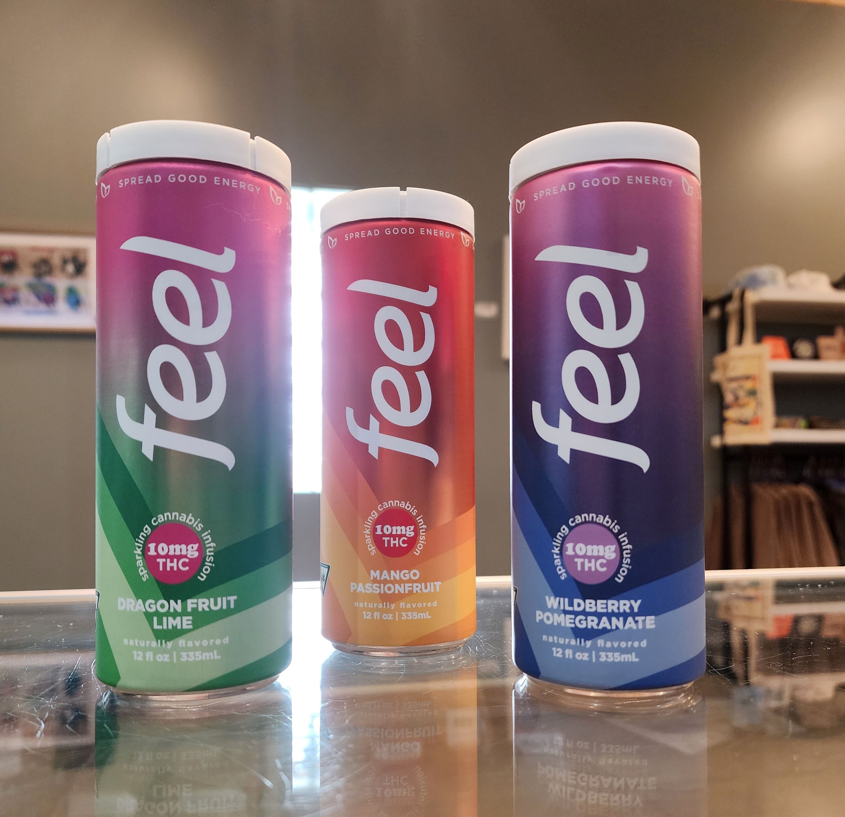 Photograph of product: 10MG WILDBERRY POMEGRANATE ENERGY DRINK SELTZER