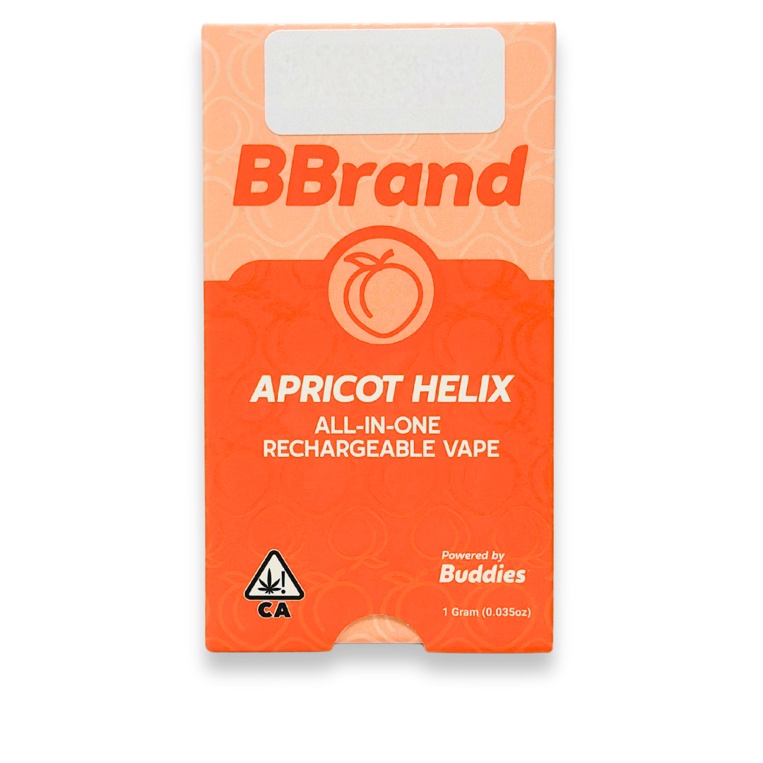 Photograph of product: Buddies - Bbrand - Apricot Helix - RTU - 1.0g