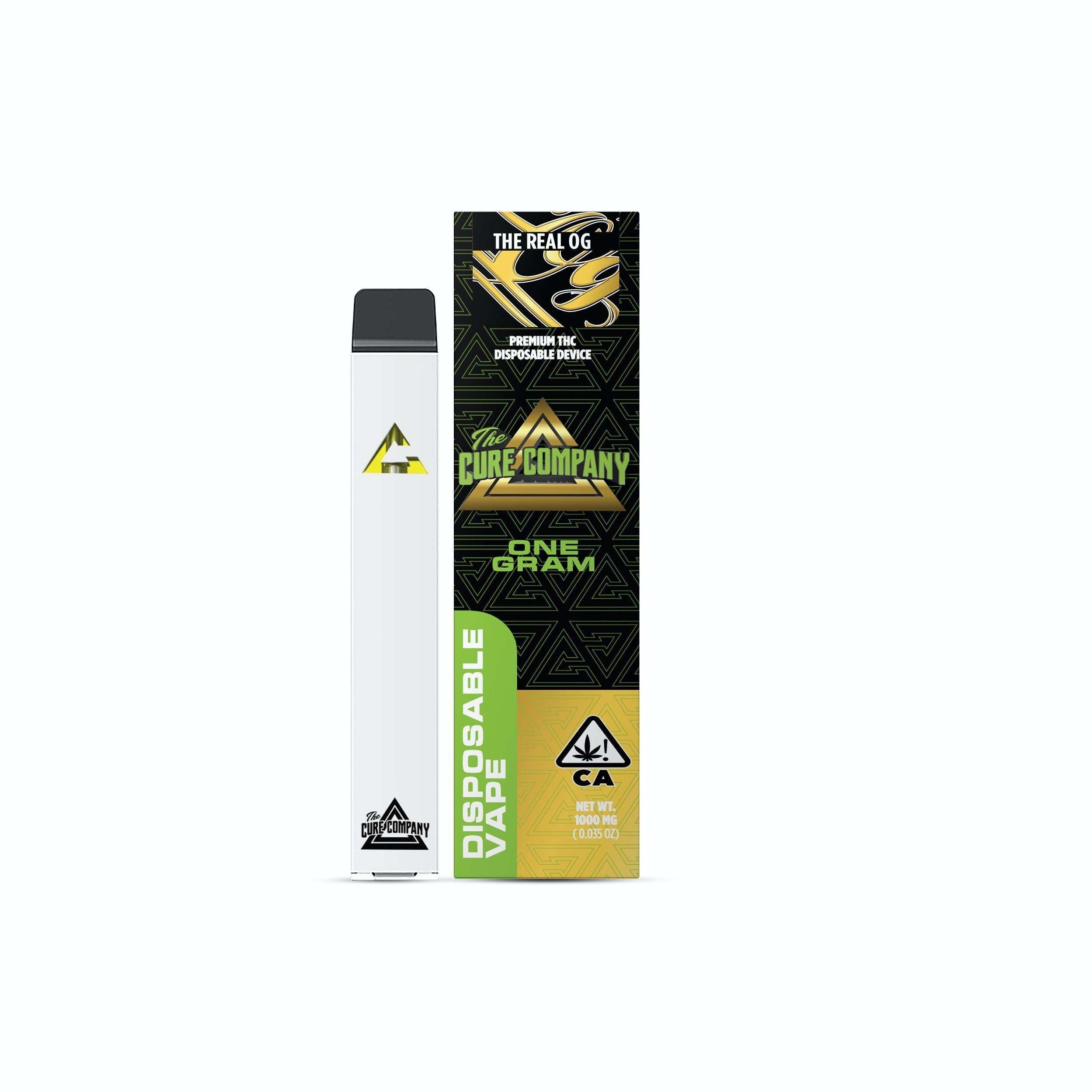 Photograph of product: 1G The Cure Company Disposable Vape- The Real OG $25