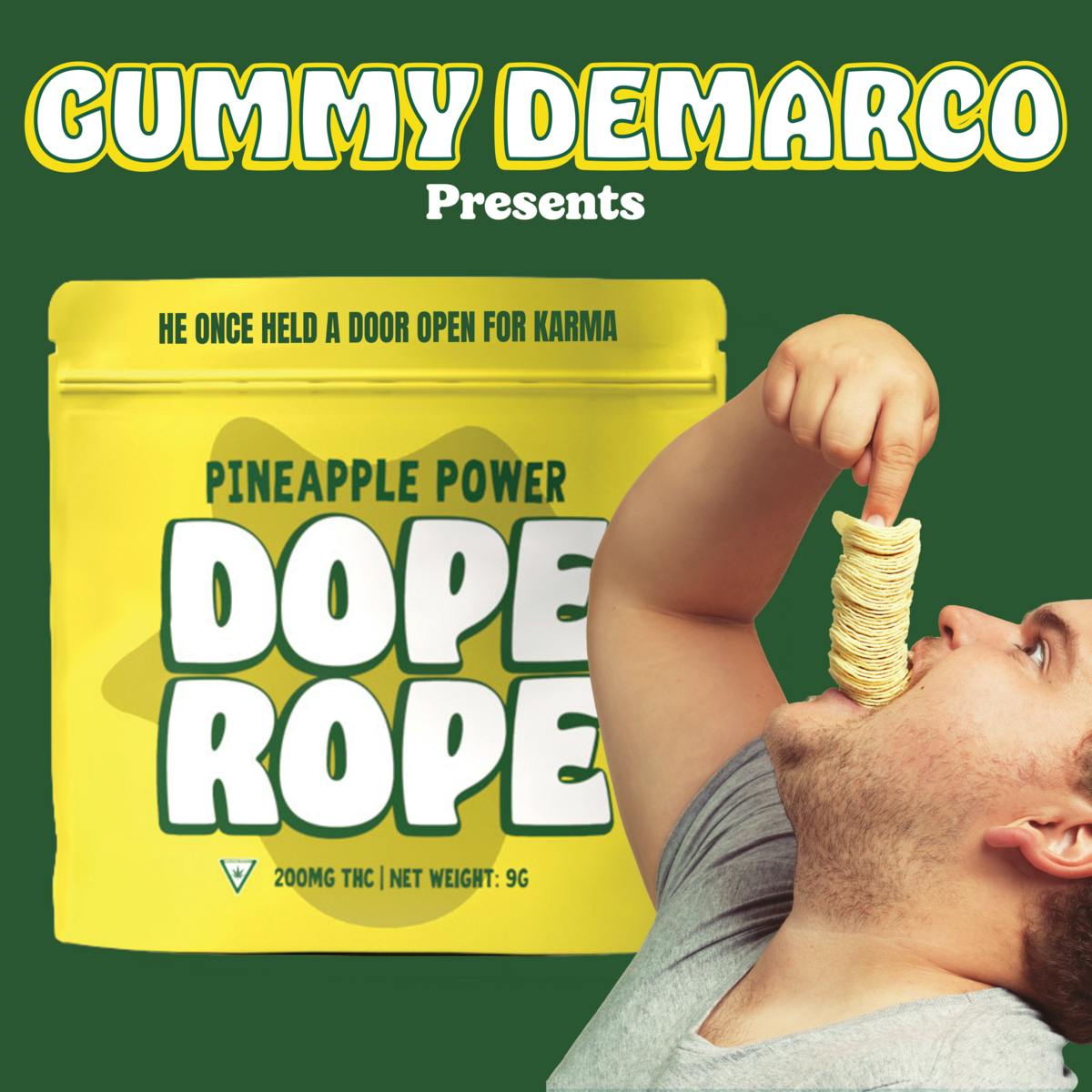 Photograph of product: Dope Rope - Pineapple Power - 200mg Gummy