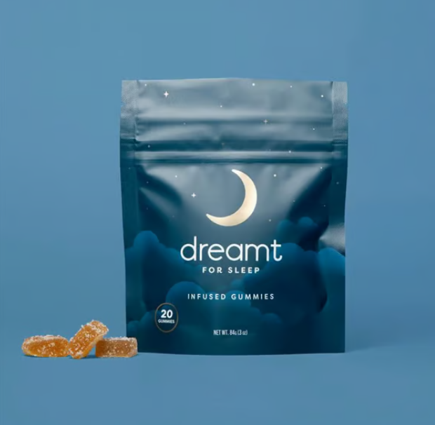 Photograph of product: Dreamt | Honey Lemon | 5:2:1 Sleep Gummy | 20pk