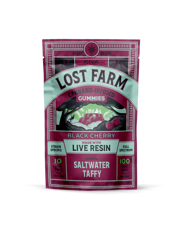 Photograph of product: Black Cherry x Saltwater Taffy | Live Resin |10 PK