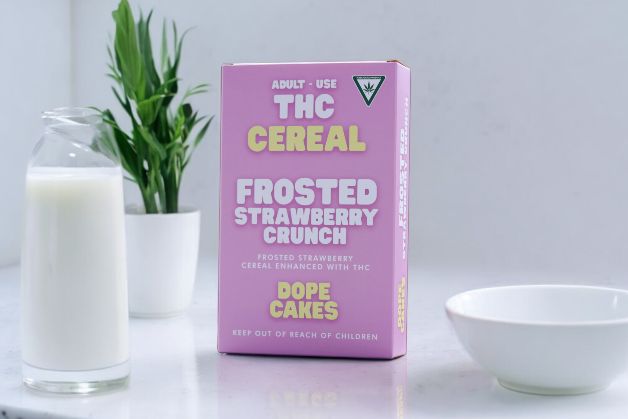 Photograph of product: Dope Cakes- Strawberry Crunch Cereal- 120mg Edible