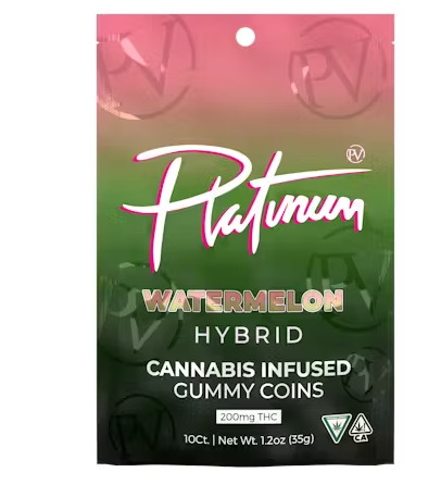 Photograph of product: Platinum Vape - 200mg TH-oui Gummies - Watermelon (H)