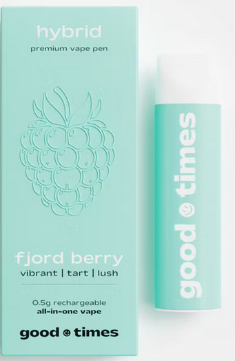 Photograph of product: Good Times - Fjord Berry 1:1 TH-oui:CBD Disposable