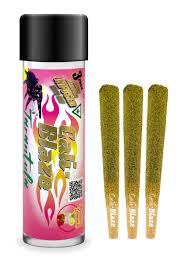 Photograph of product: Cali-Blaze | Strawberry Lemonade | 3pk/1G Liquid Diamond/Kief Tarantulas