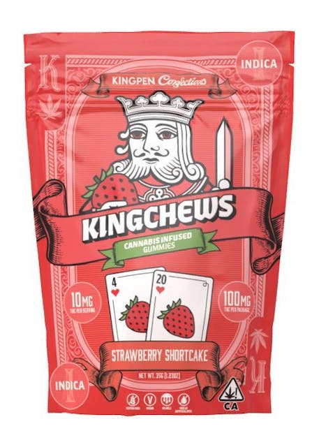 Photograph of product: Strawberry Shortcake Gummies 10pk 'KingChew' - 