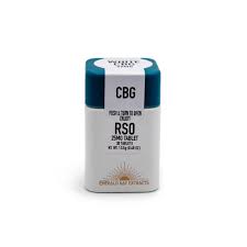 Photograph of product: Emerald Bay Extracts Tablets 25mg (1000mg) - White CBG (H)