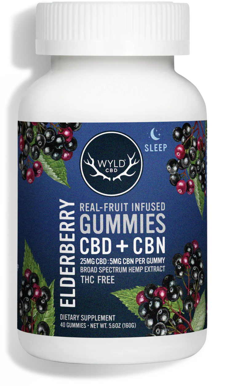 Photograph of product: Wyld | Elderberry CBD:CBN Gummies