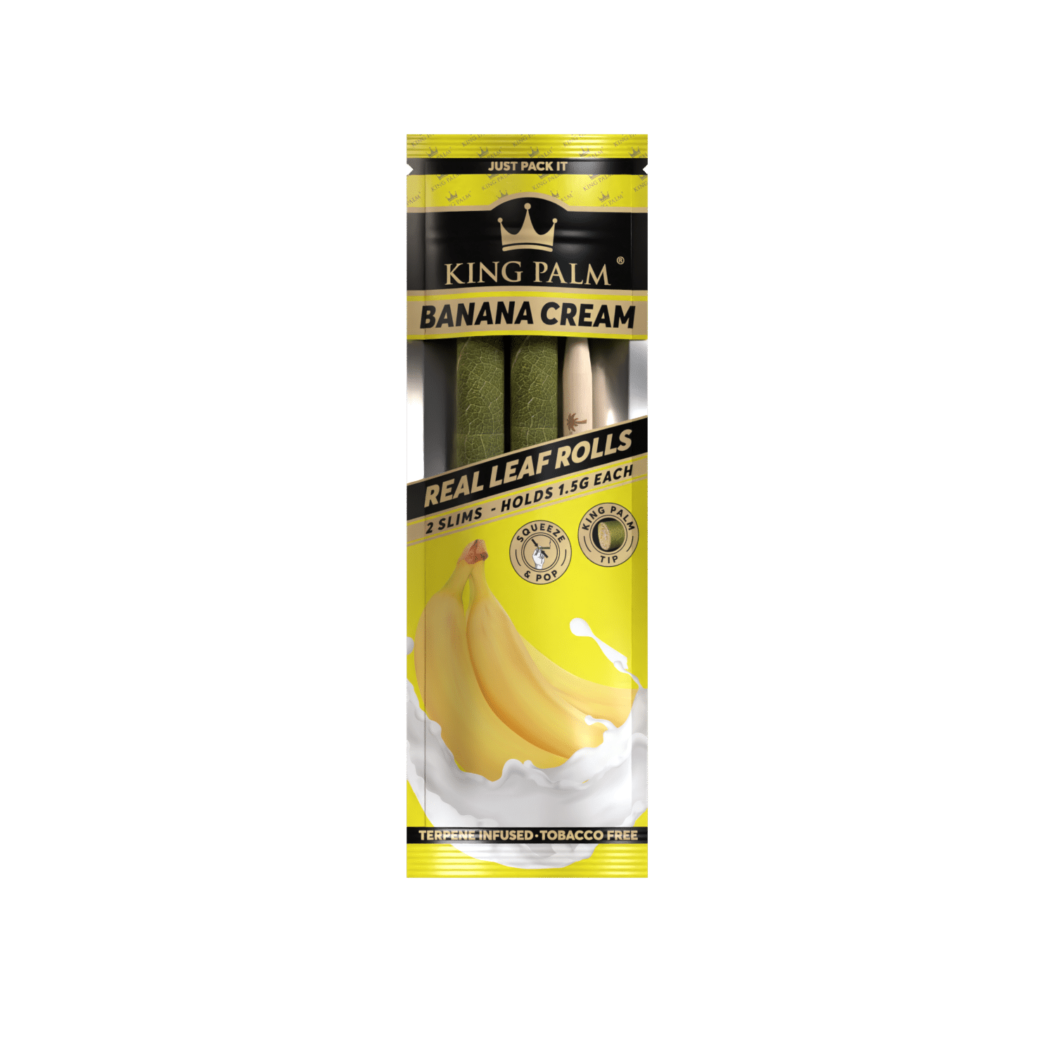 Photograph of product: King Palm Banana Cream Mini Cones (2pk)