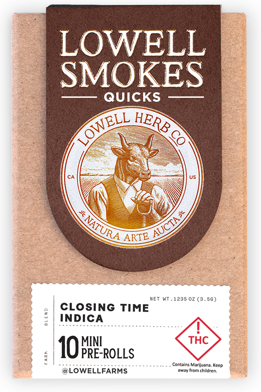 Photograph of product: Lowell Quick's Pre-Roll Closing Time Blend (I) 10pk