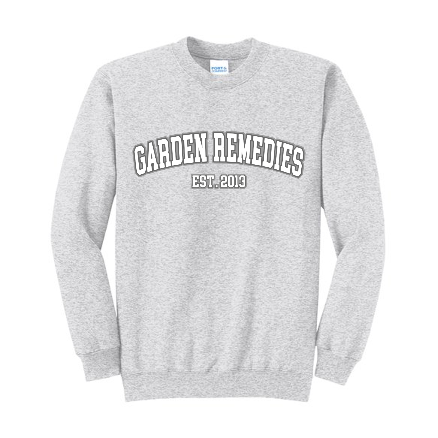 Photograph of product: Garden Remedies | Crewneck | Gray I Medium