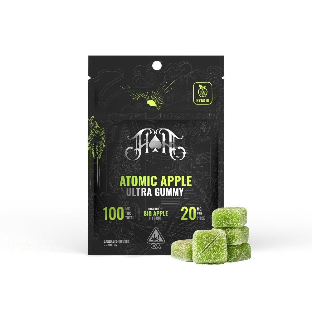 Photograph of product: Atomic Apple Gummies | 100mg 5pk Edible
