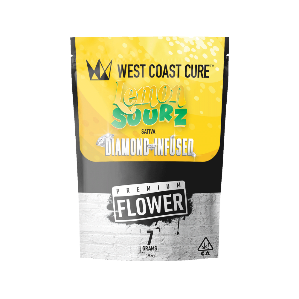 Photograph of product: LEMON SOURZ DIAMOND INFUSED 7G - WEST COAST CURE