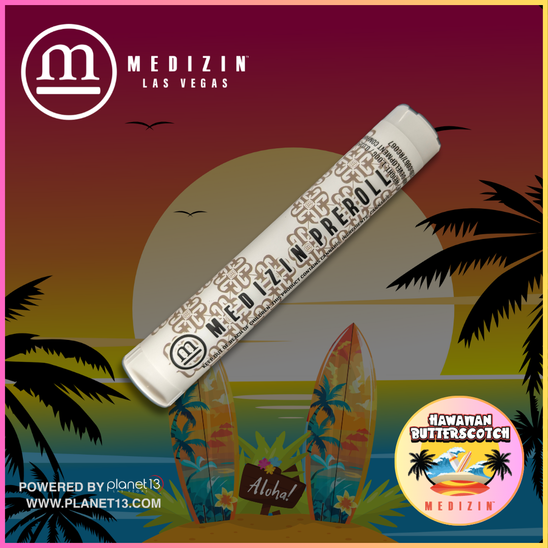 Photograph of product: Hawaiian Butterscotch 1g Preroll