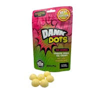 Photograph of product: Hey Captain Dank Dots Key Lime Cheesecake Freeze Dried Ice Cream 200mg Rec