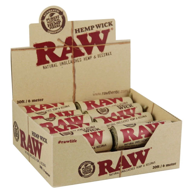 Photograph of product: Raw Natural Hemp Wick Rolls - 20ft