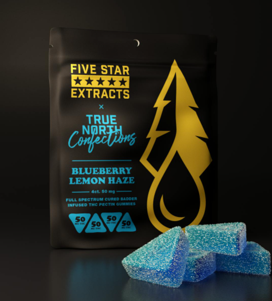 Photograph of product: Strawberry Lemonade | 4pk x 50mg | Cured Badder | True North Confections