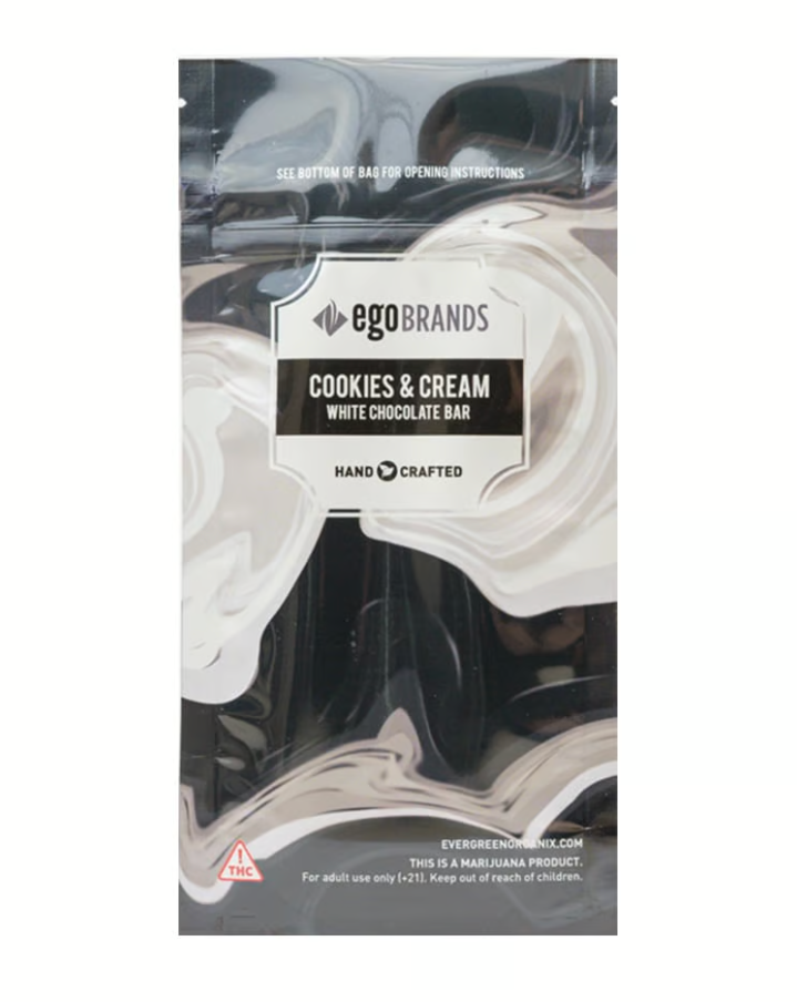 Photograph of product: Cookies and Cream Chocolate Bar (100mg)