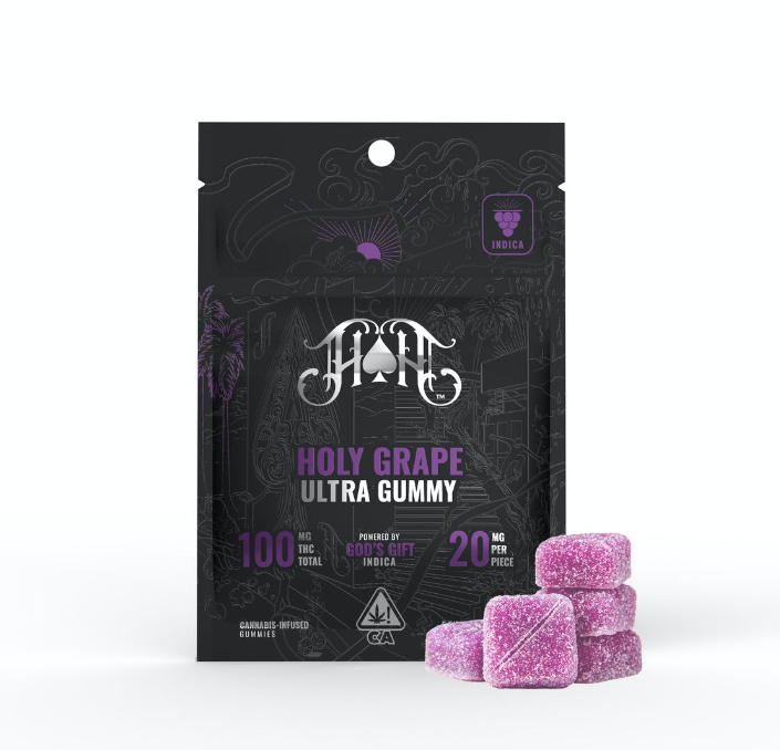 Photograph of product: Heavy Hitters / Ultra Gummy Pack / Holy Grape 100mg