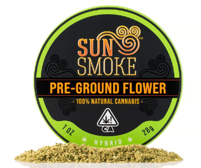 Photograph of product: SunSmoke Pre-Ground Hybrid Flower - 28g