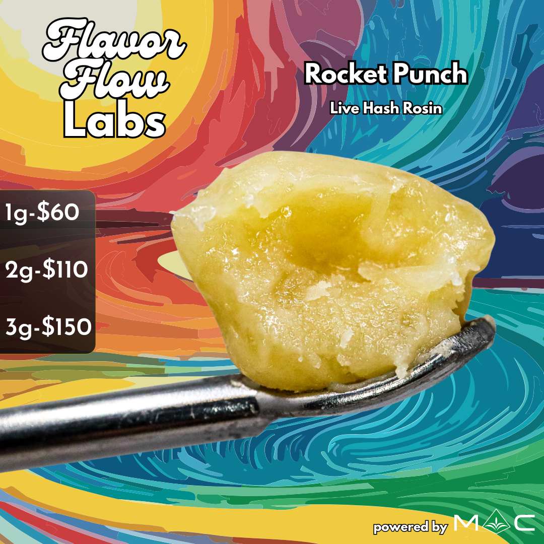 Photograph of product: Rocket Punch Live au chocolat Rosin | 1g | 89.92% TAC 6.18% Terpenes
