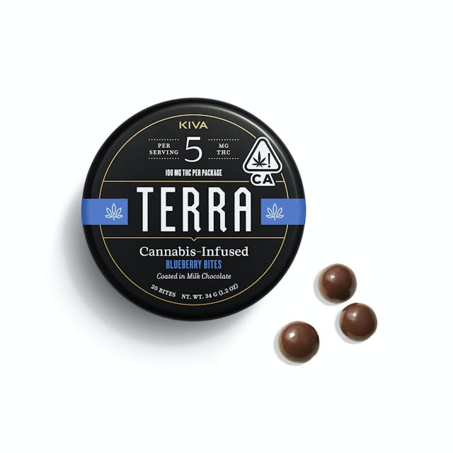 Photograph of product: Blueberry | Terra Bites | 100mg Chocolates
