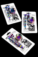 Photograph of product: Rainbow Metalic Skull Metal Pipe with Grinder