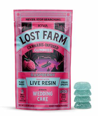 Photograph of product: Gummies | Lost Farm | Raspberry [10pk/100mg] [Live Resin]