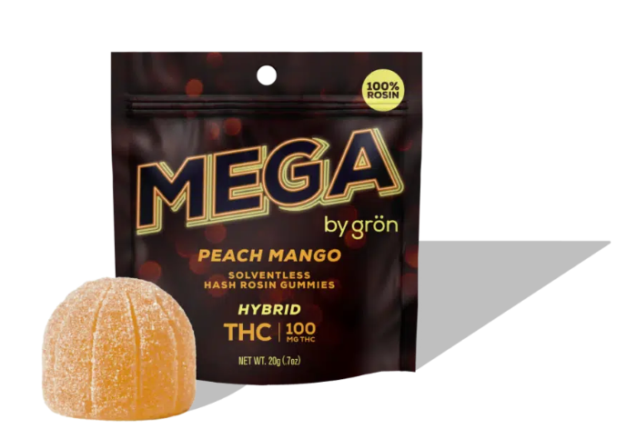 Photograph of product: Mega Pearl Rosin - Peach Mango | 100mg