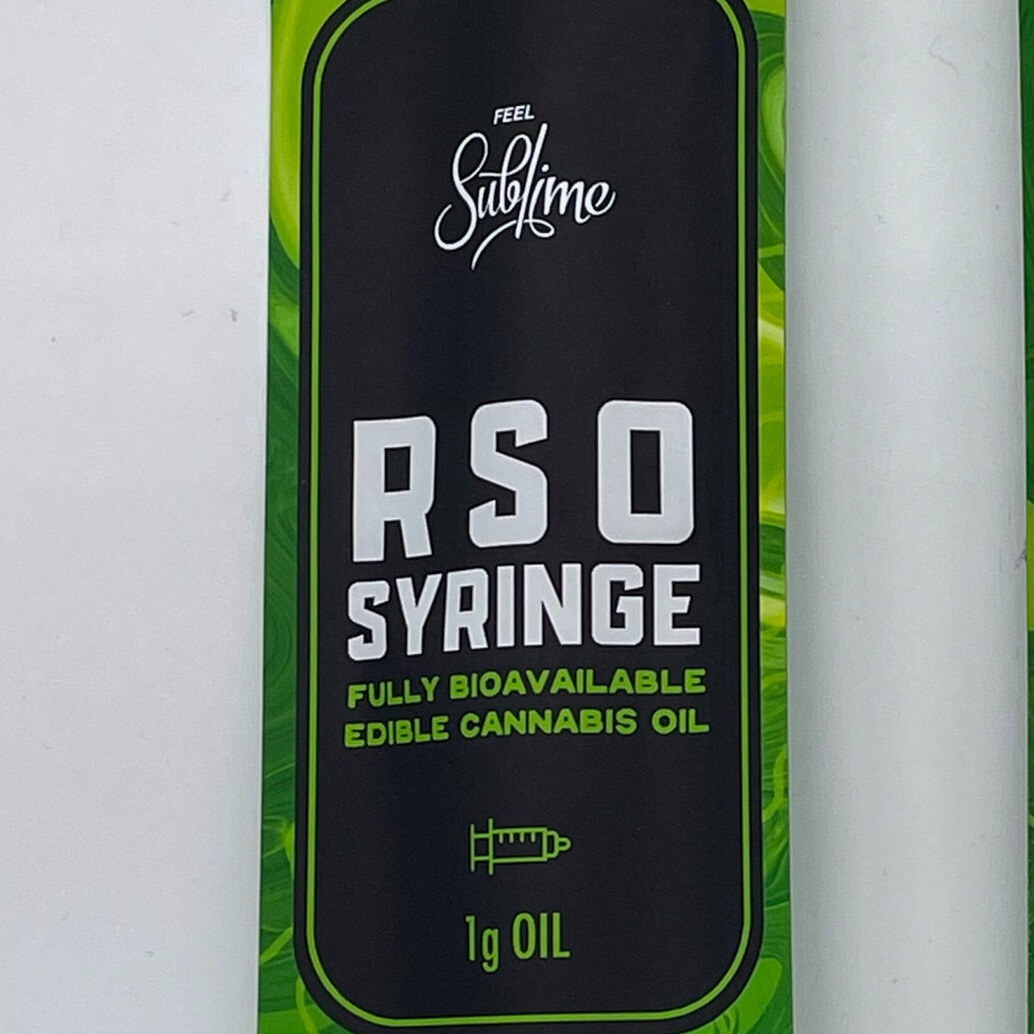Photograph of product: MVE | Full Spectrum Solventless RSO Syringe | 1g