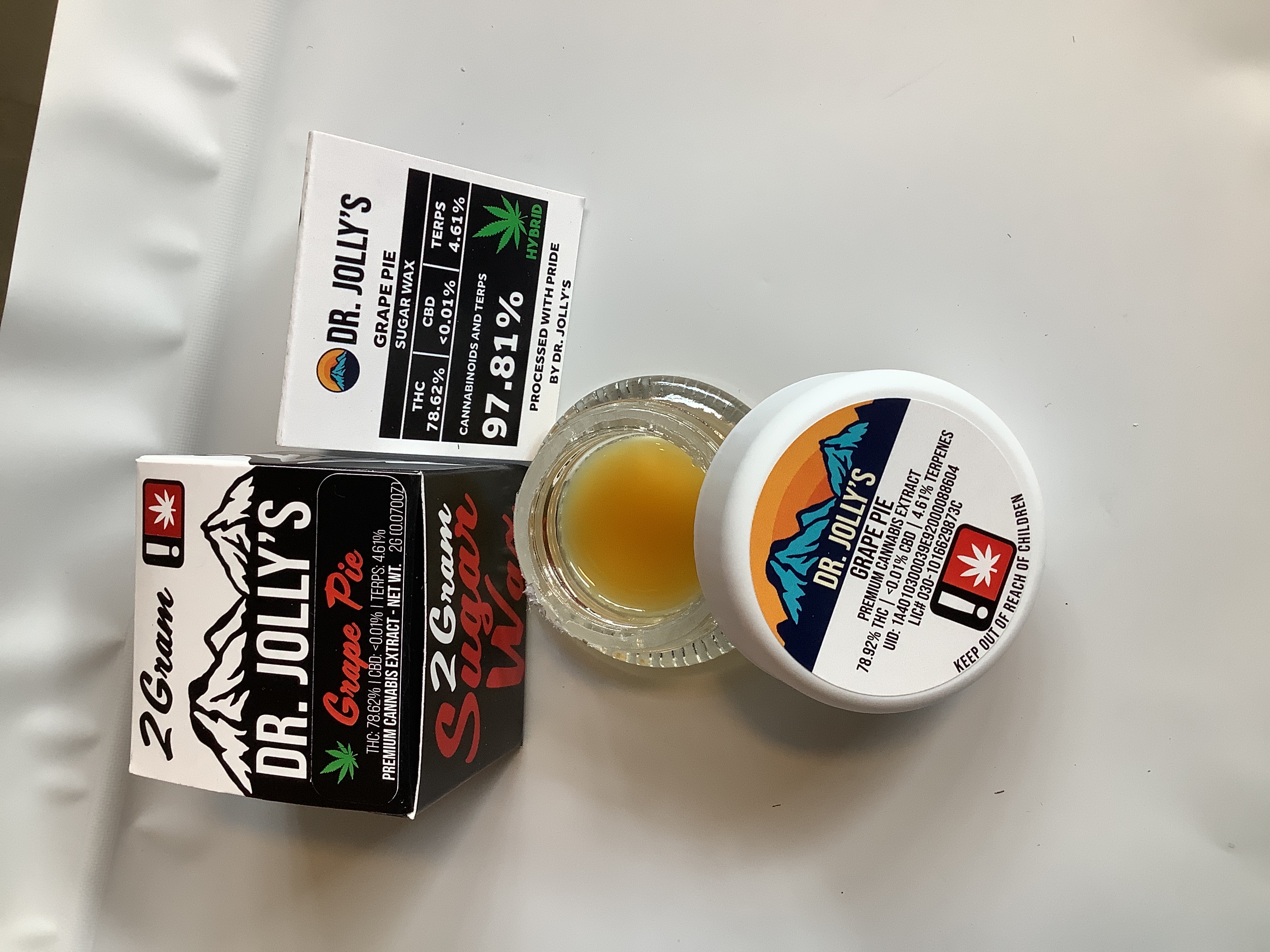Photograph of product: Dr. Jolly's - GRAPE PIE - Sugar Wax - (2g) - H