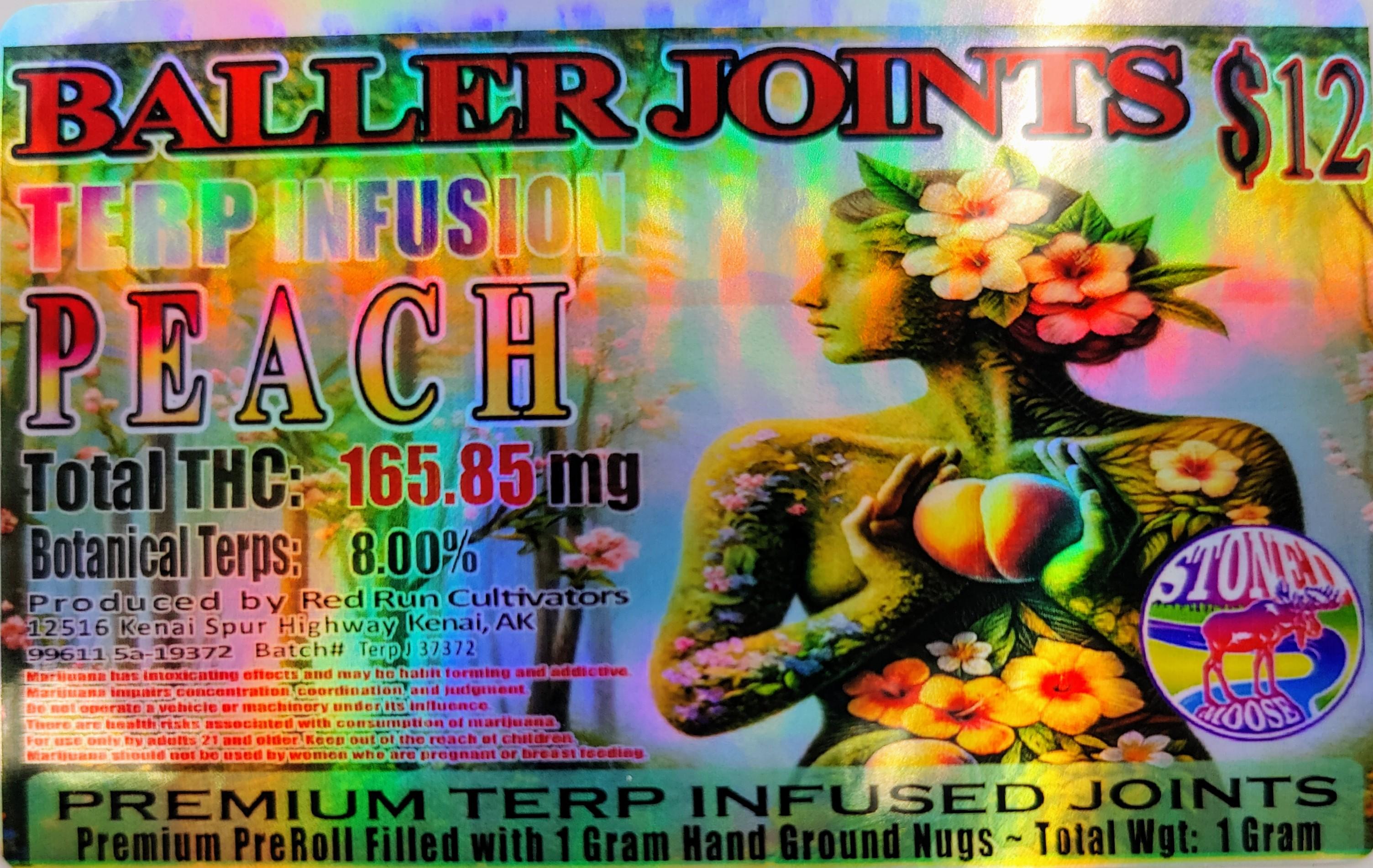 Photograph of product: Baller Joint Terp Infused (Peach) 1g