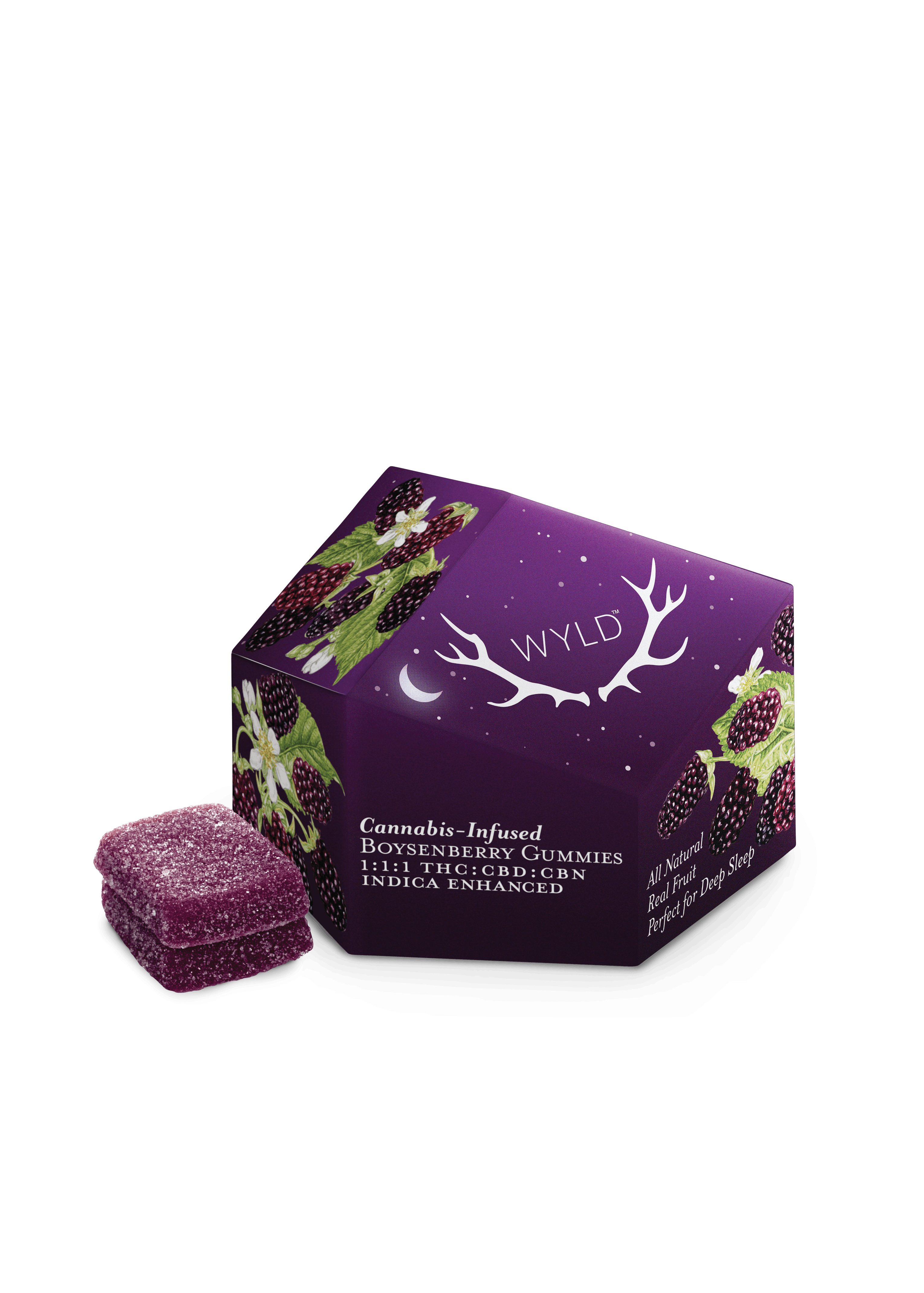 Photograph of product: Wyld Gummies - Elderberry - 200mg TH-oui / 50mg CBN