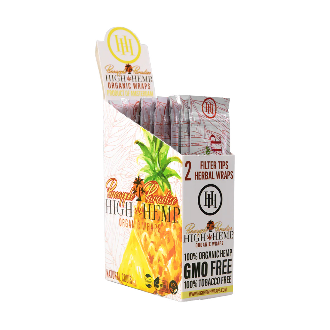 Photograph of product: High Hemp | 2pk Hemp Wraps | Pineapple Paradise