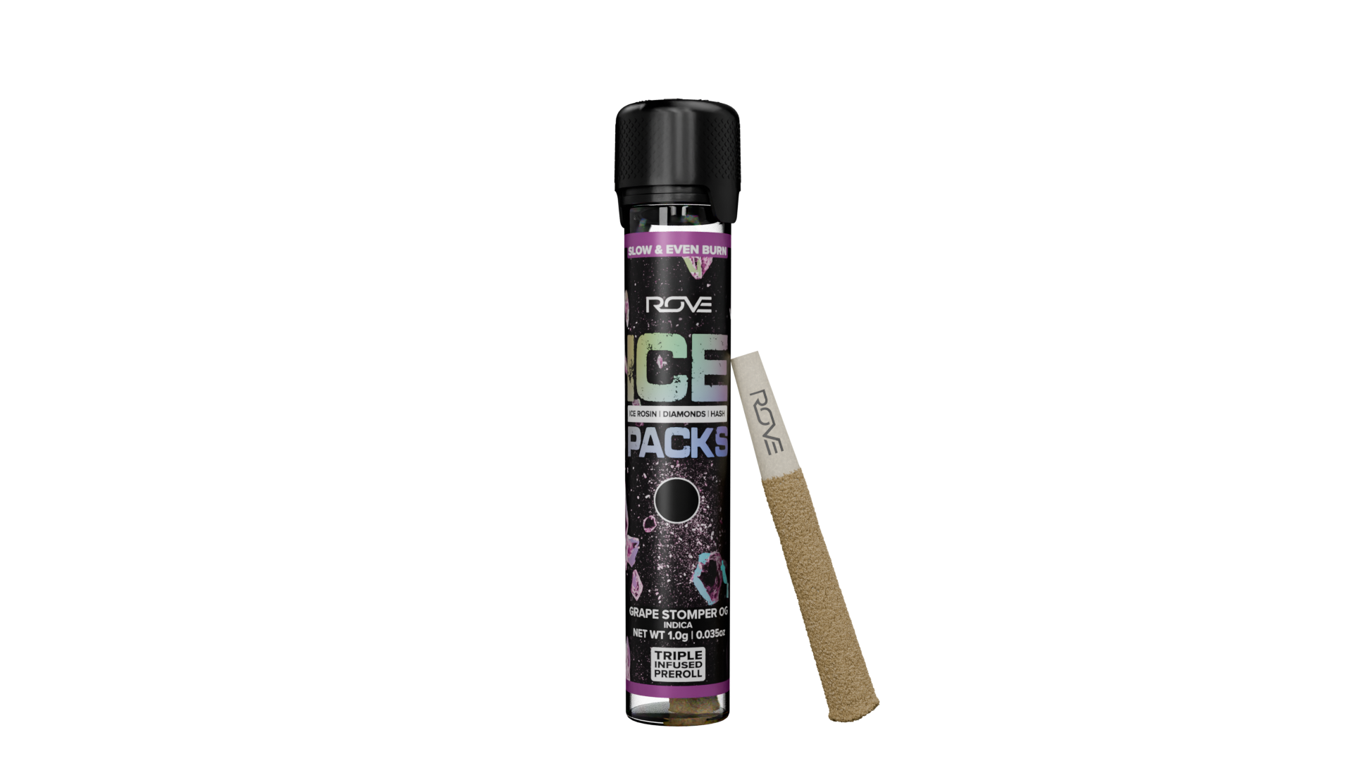Photograph of product: Grape Stomper OG | Infused with Rosin, au chocolat, and Diamonds | 1g