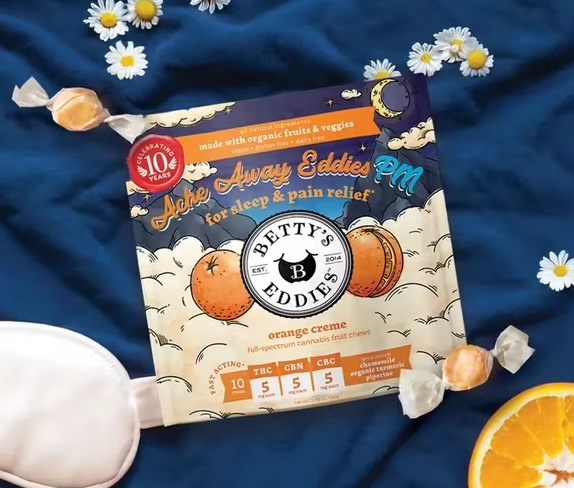 Photograph of product: Betty's - Orange Creme - 50mg (10 Chews)