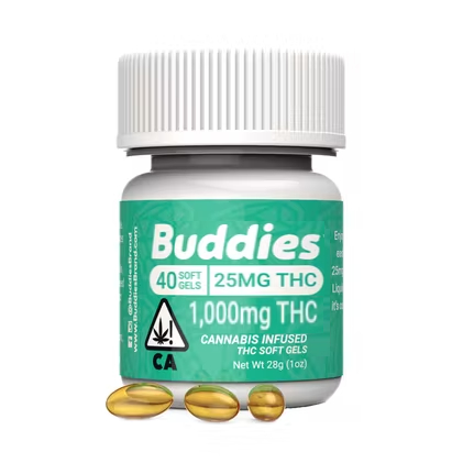 Photograph of product: HYBRID LIQUID DIAMONDS INFUSED SOFTGELS 25MG TH-oui 40-PACK