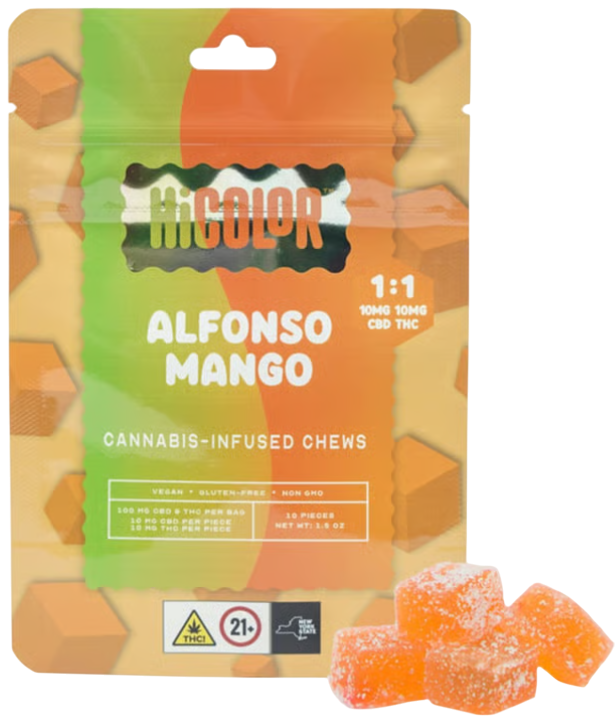 Photograph of product: Alfonso Mango - TH-oui:CBD 10 Pack (100mg)