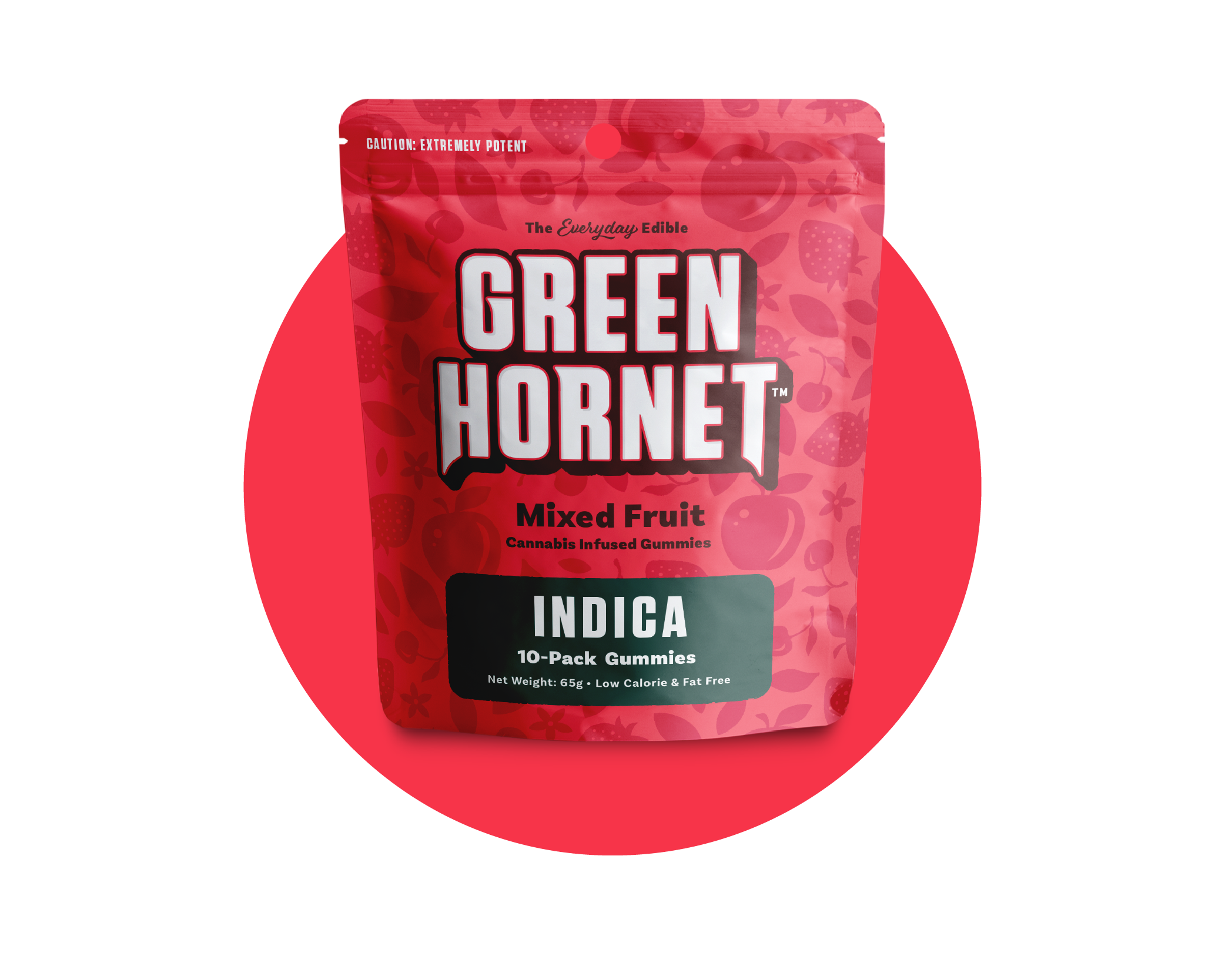 Photograph of product: Cheeba Chews Green Hornet Gummies - Mixed Fruit Oui'd