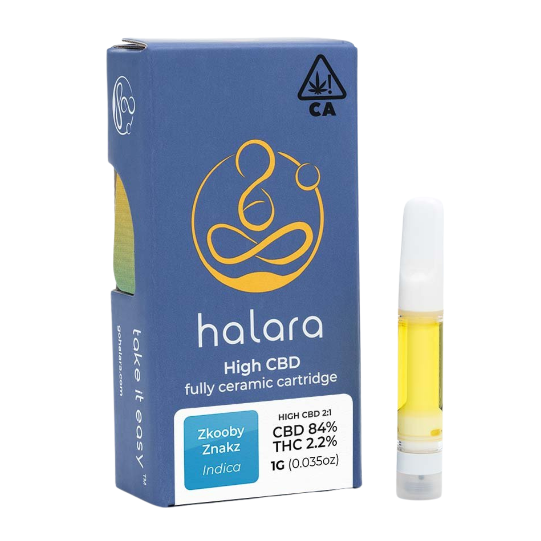 Photograph of Product: Halara - Zkooby Znakz - Cart 1G Dist 1:1 CBD