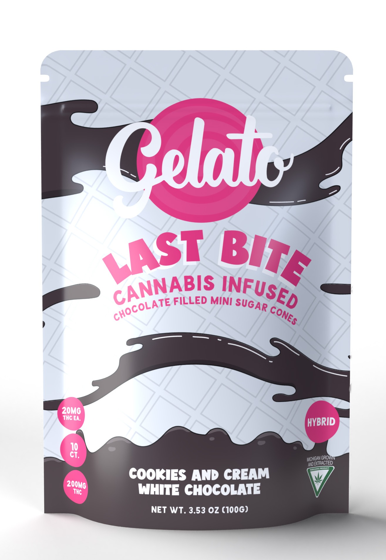 Photograph of product: LAST BITE | Edible | Baked Goods | Cookies N Cream White Chocolate | 200mg