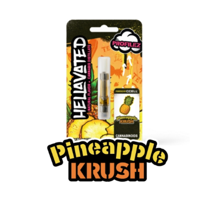 Photograph of product: Hellavated Cloud Bar Pineapple Krush Cart