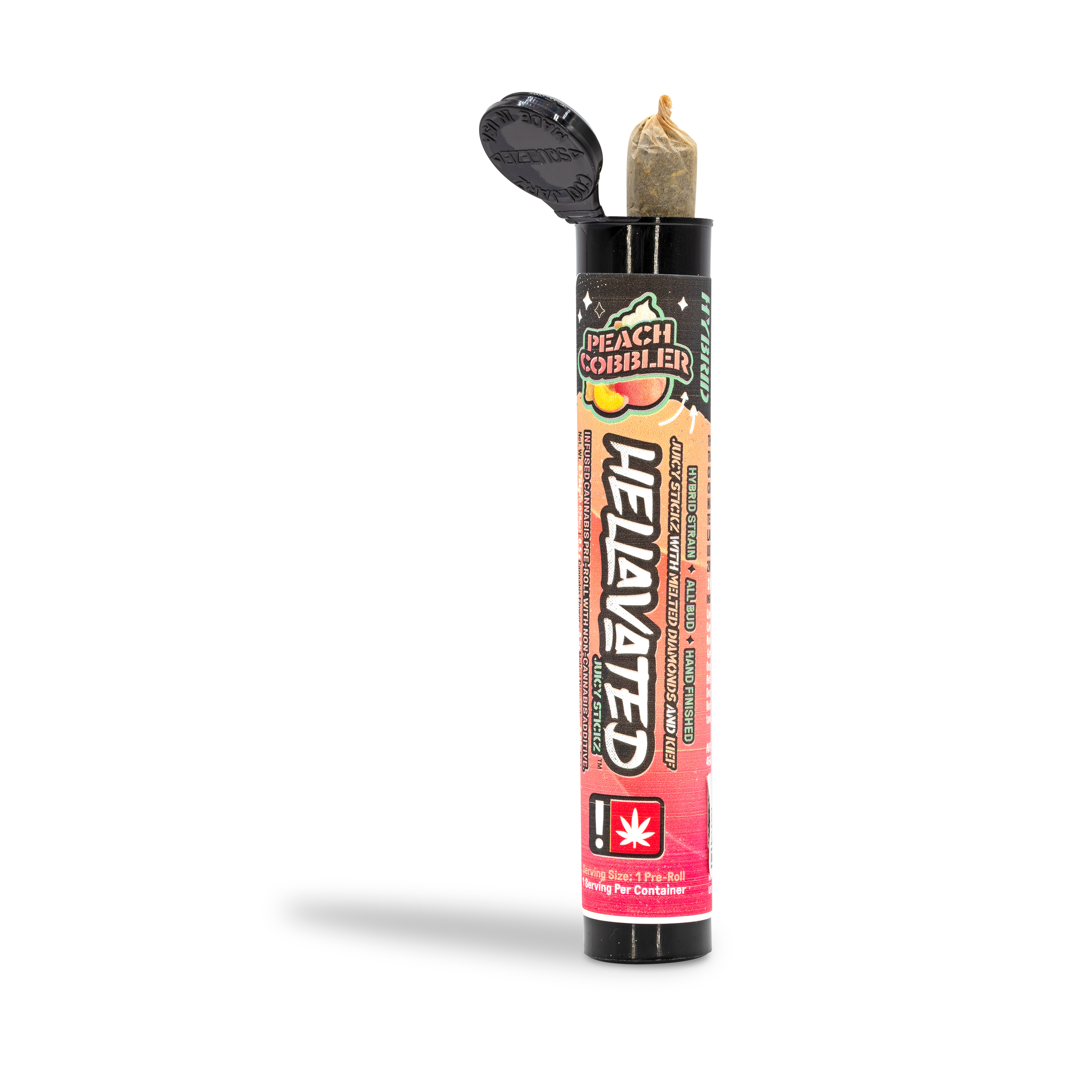 Photograph of product: Hellavated - Peach Cobbler Infused Pre-Roll