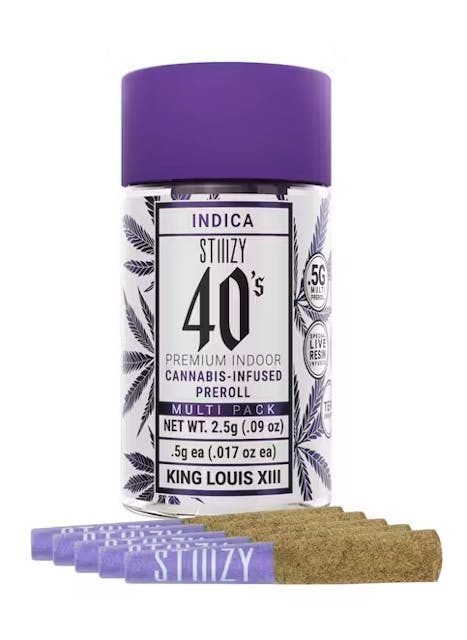 Photograph of product: King Louis XIII 40's 5pk - 5 Pack Infused Pre-Rolls