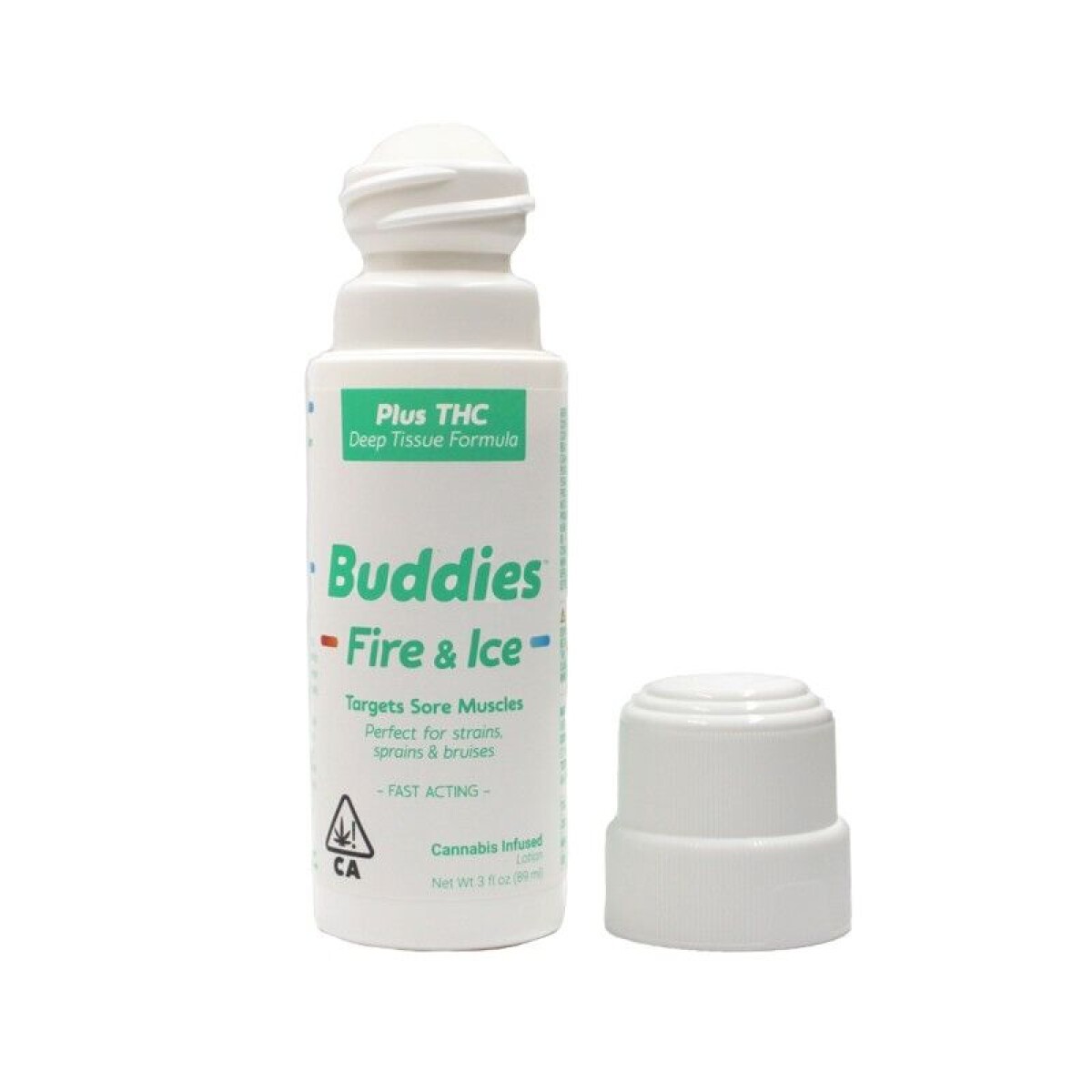 Photograph of product: Buddies Fire & Ice TH-oui Rich Topical Roll On 3 fl oz.