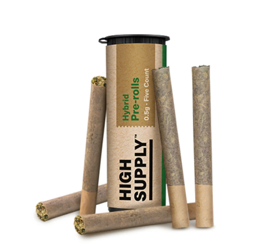 Photograph of product: Kush Cream | 2.5g | Pre-Roll 5 pk | High Supply