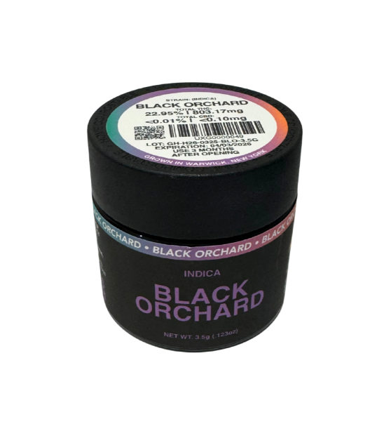 Photograph of product: UrbanXtracts | Black Orchard | Flower | Oui'd - 3.5g