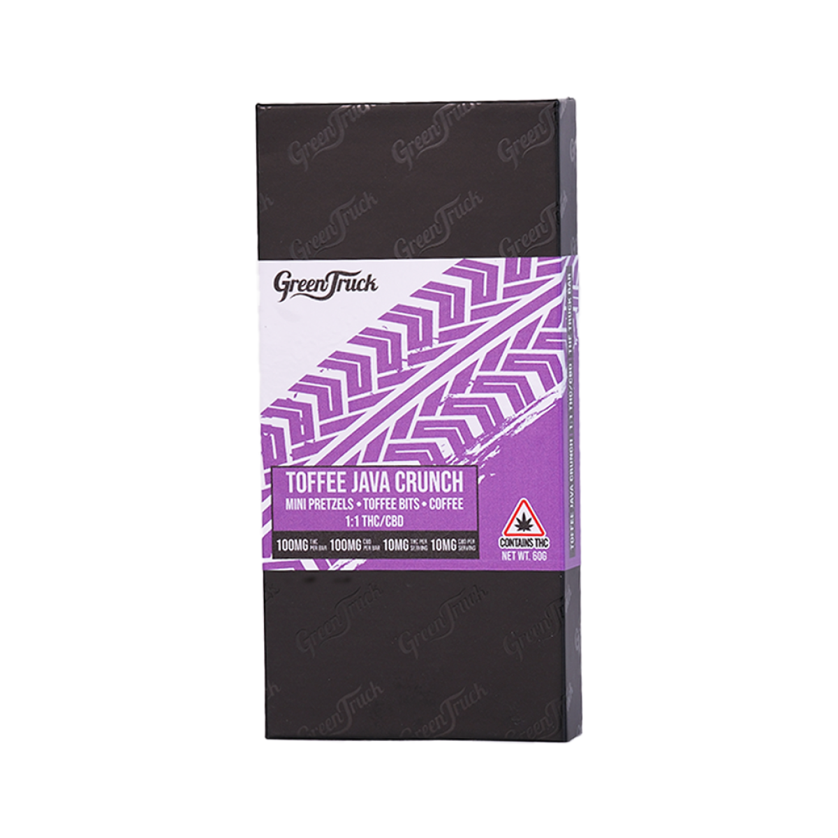 Photograph of product: Green Truck - Toffee Java Crunch 1:1 - 100mg TH-oui 100mg CBD